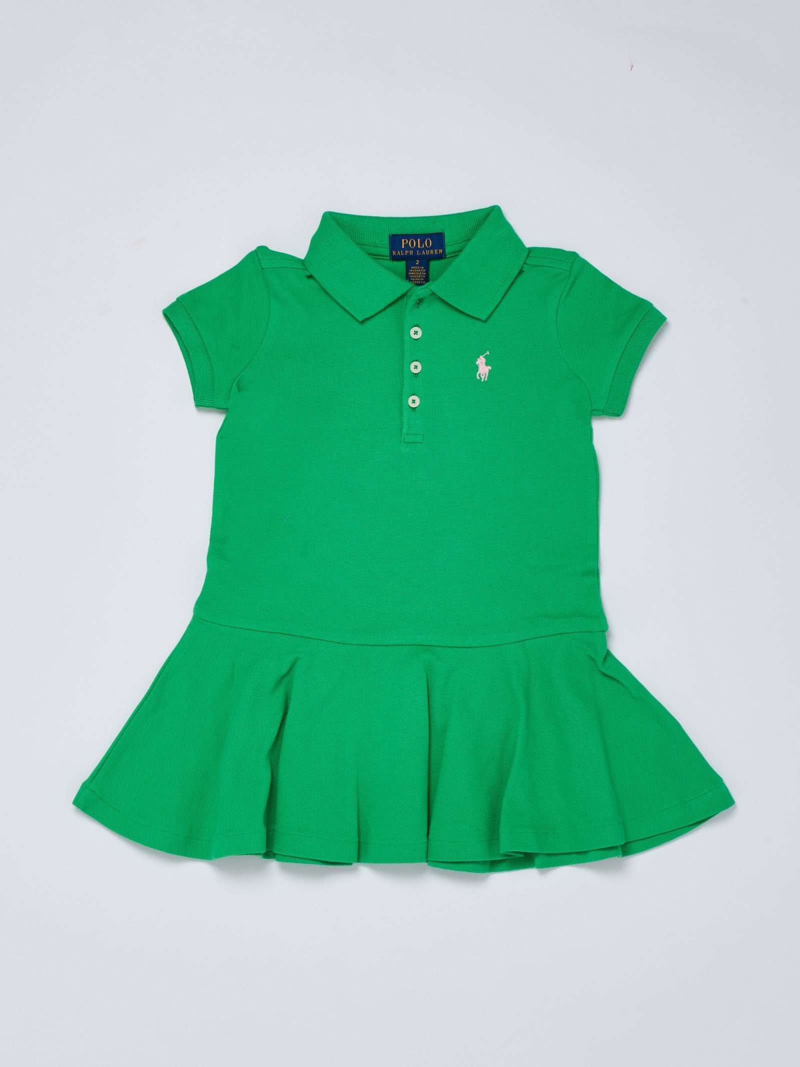 Polo Ralph Lauren Kids' Polo Dress Dress In Verde