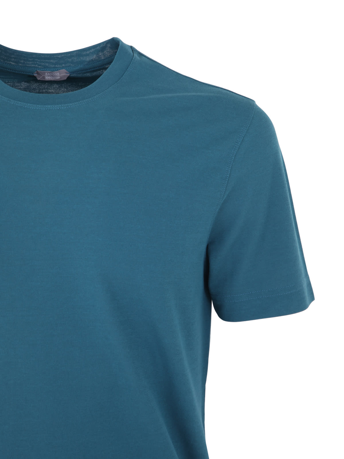 Shop Zanone Short Sleeves T-shirt In Octanium