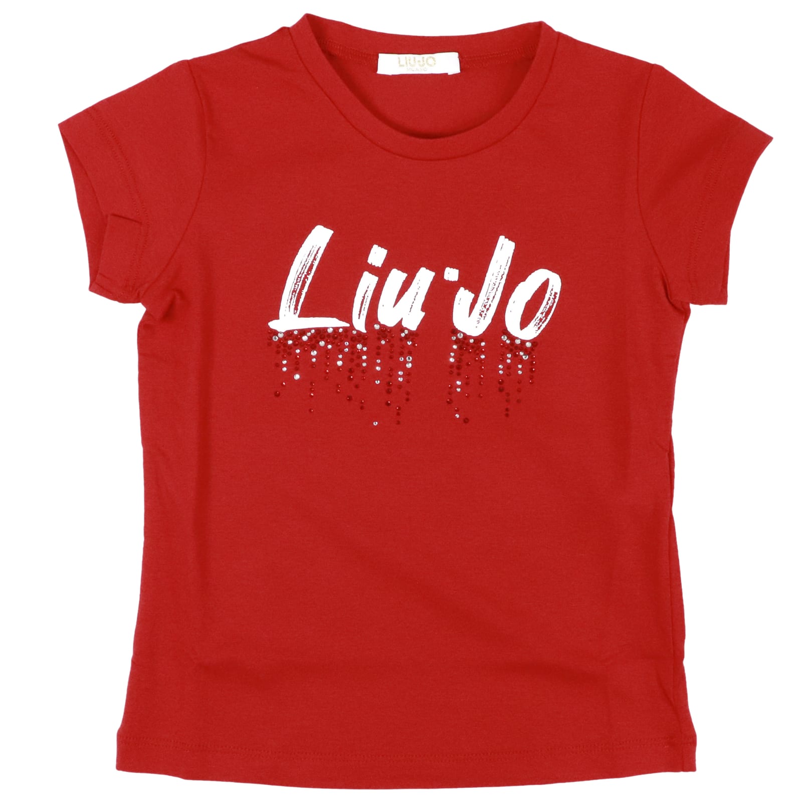 Liu •jo Kids' Cotton T-shirt In Red