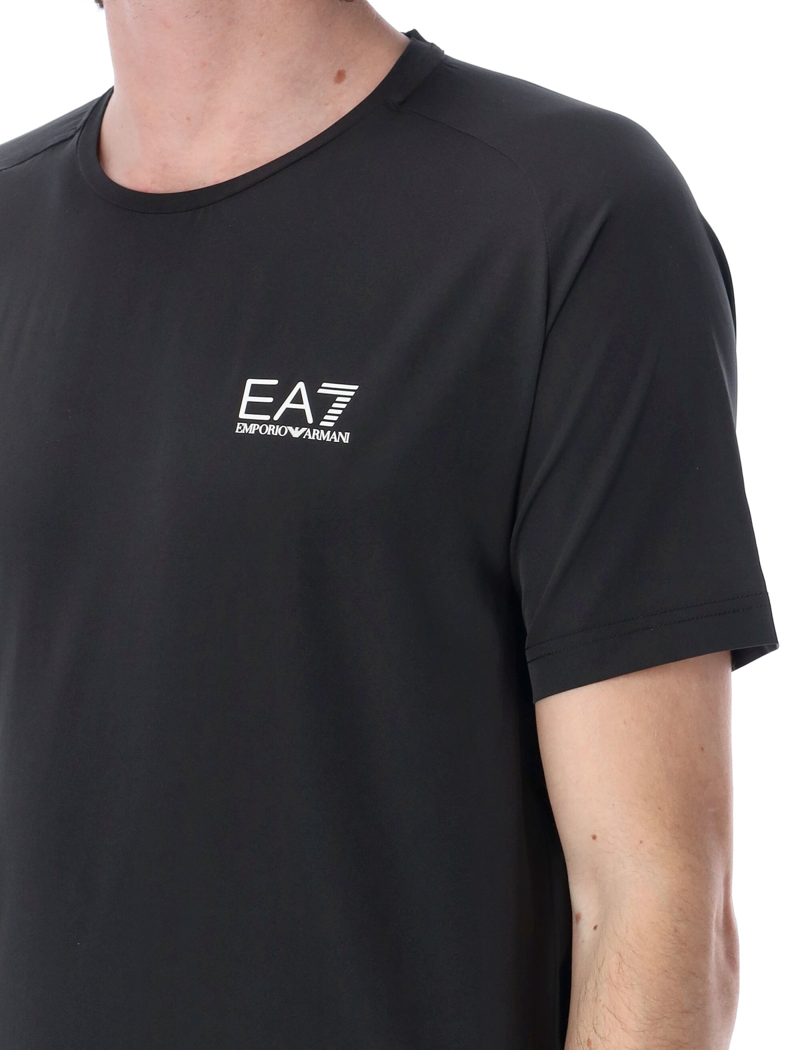 Shop Ea7 Dynamic Athlete T-shirt And Shorts Set In Black