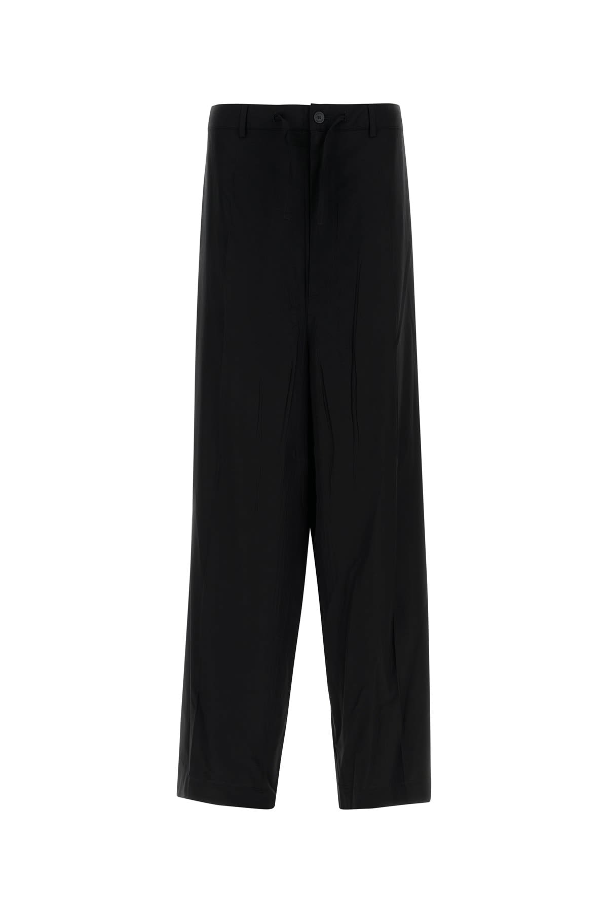 Shop Balenciaga Fluid Tailored Pants In Black