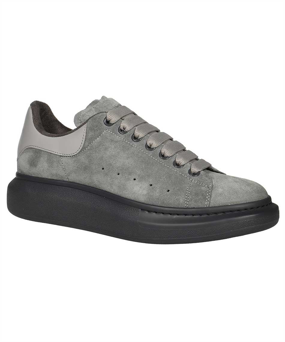 Shop Alexander Mcqueen Larry Suede Sneakers In Grey