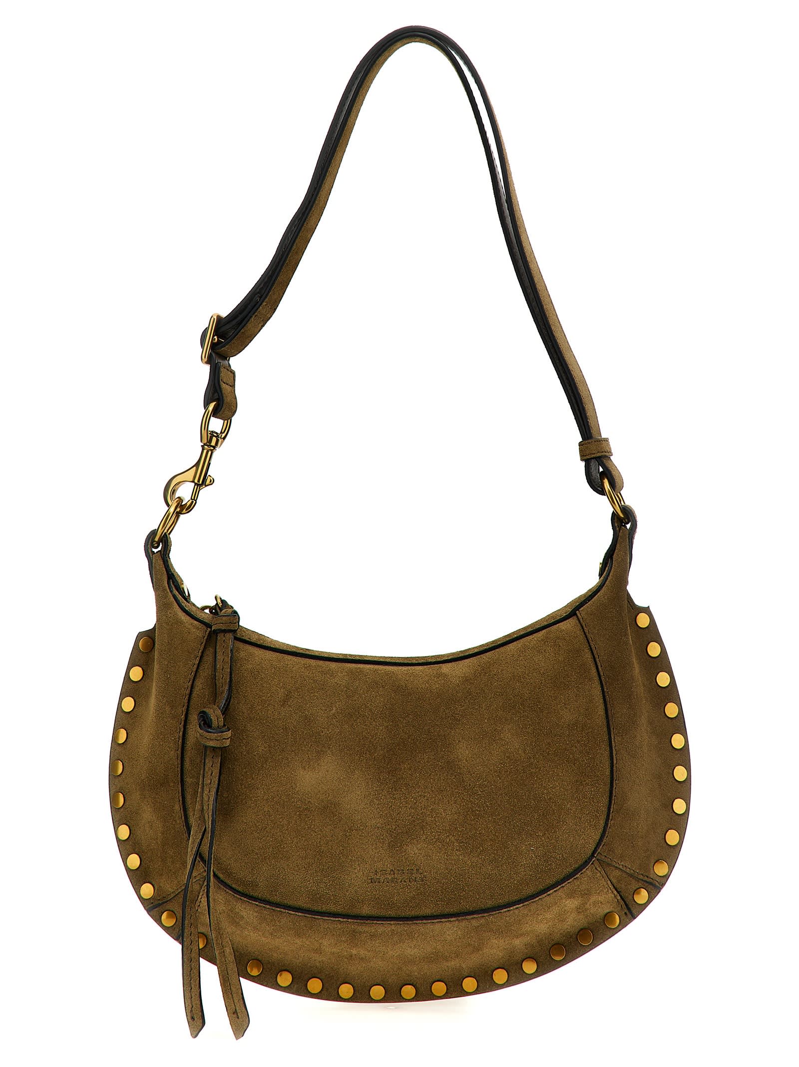 Shop Isabel Marant Oskan Moon Shoulder Bag In Brown