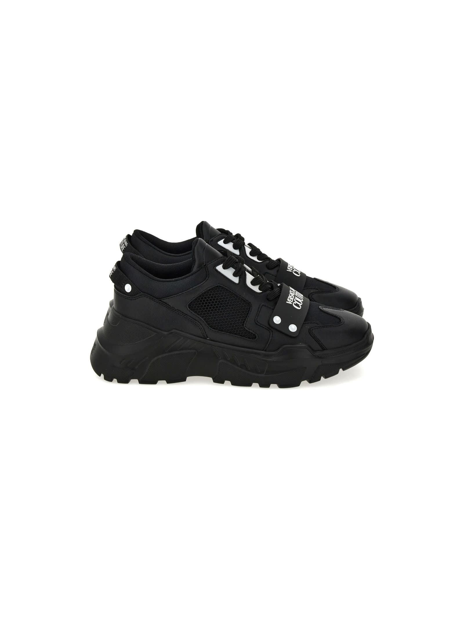 Shop Versace Jeans Couture Sneakers In Black