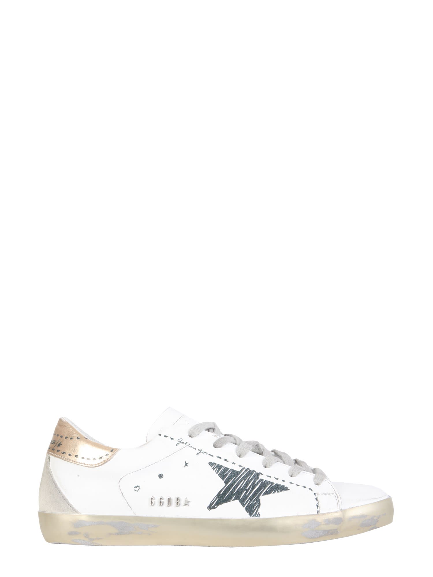 Click to view more detailed imagery on our partner's website Golden Goose Superstar Sneakers In Bianco