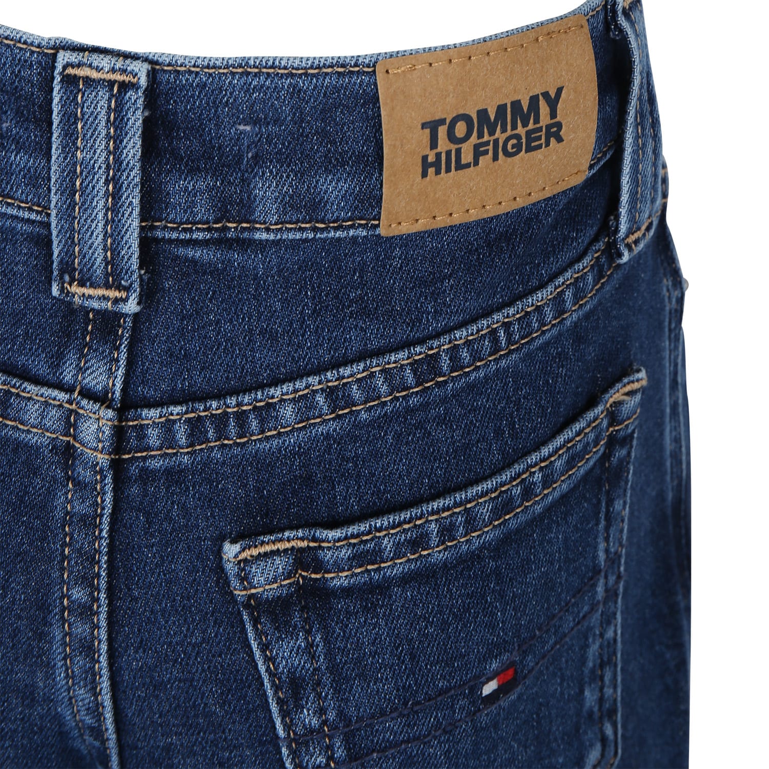 Shop Tommy Hilfiger Denim Jeans For Girl With Logo