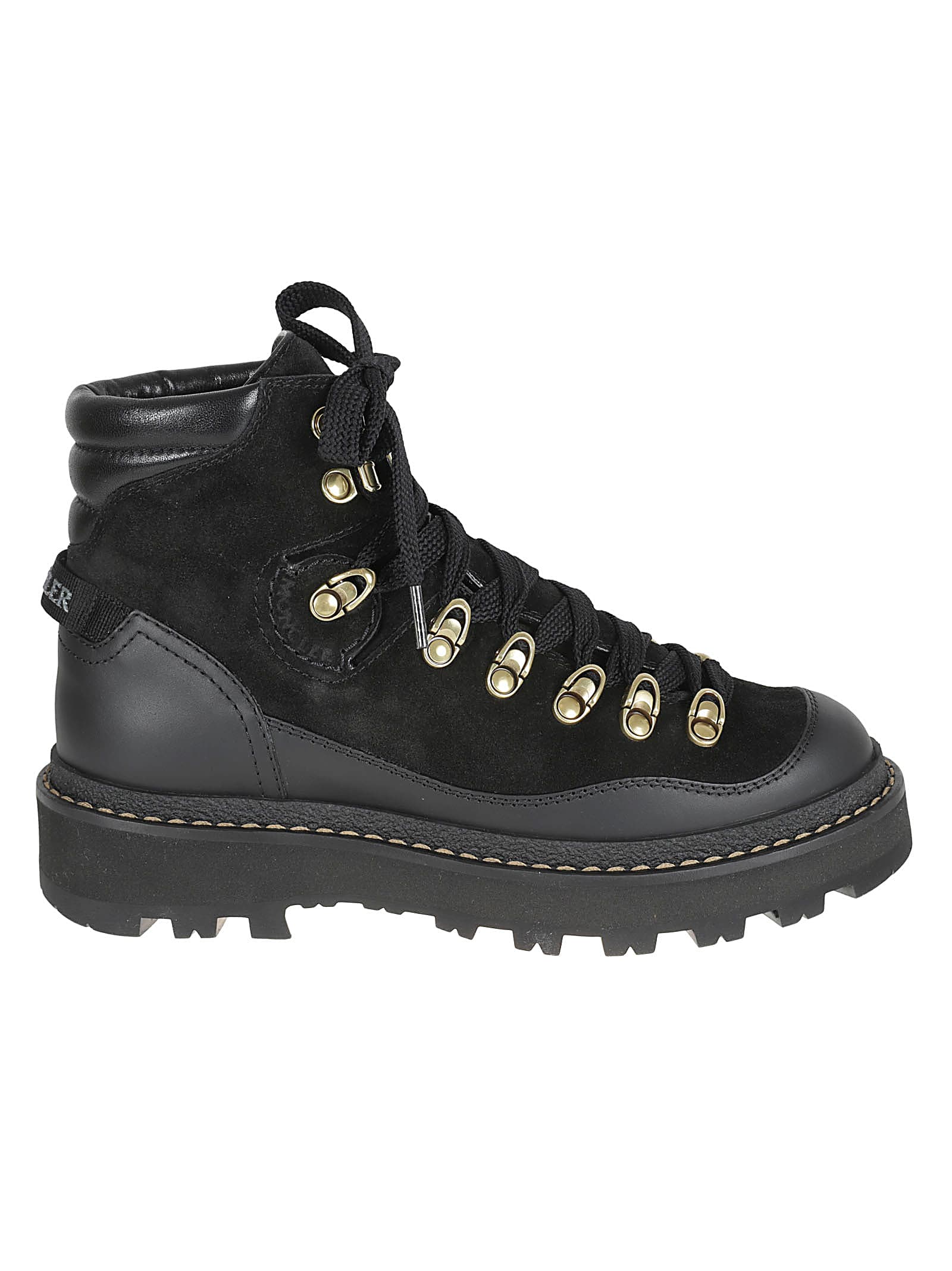 Shop Moncler Peka Trek Hiking Boots In Black