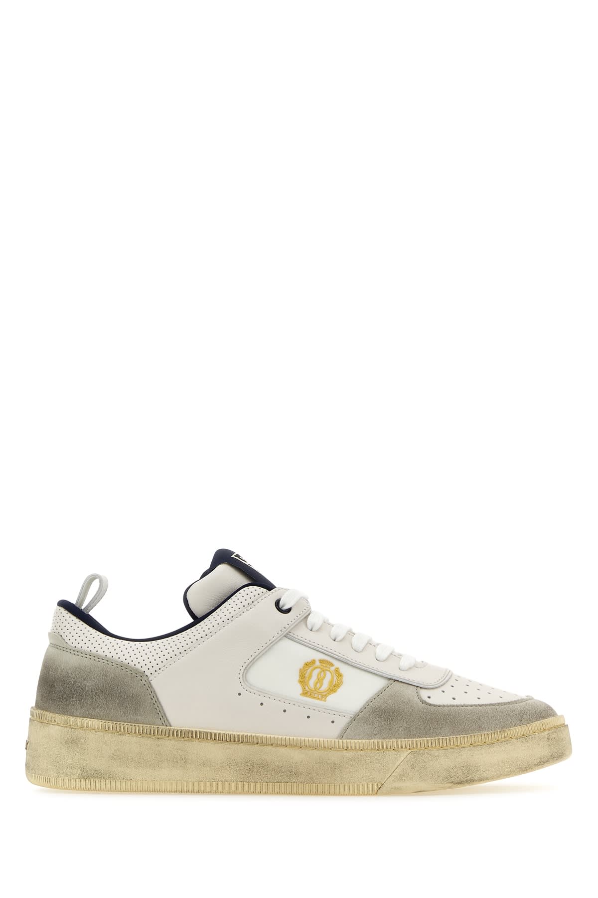 Shop Bally Sneakers In Dustywhitemidnight