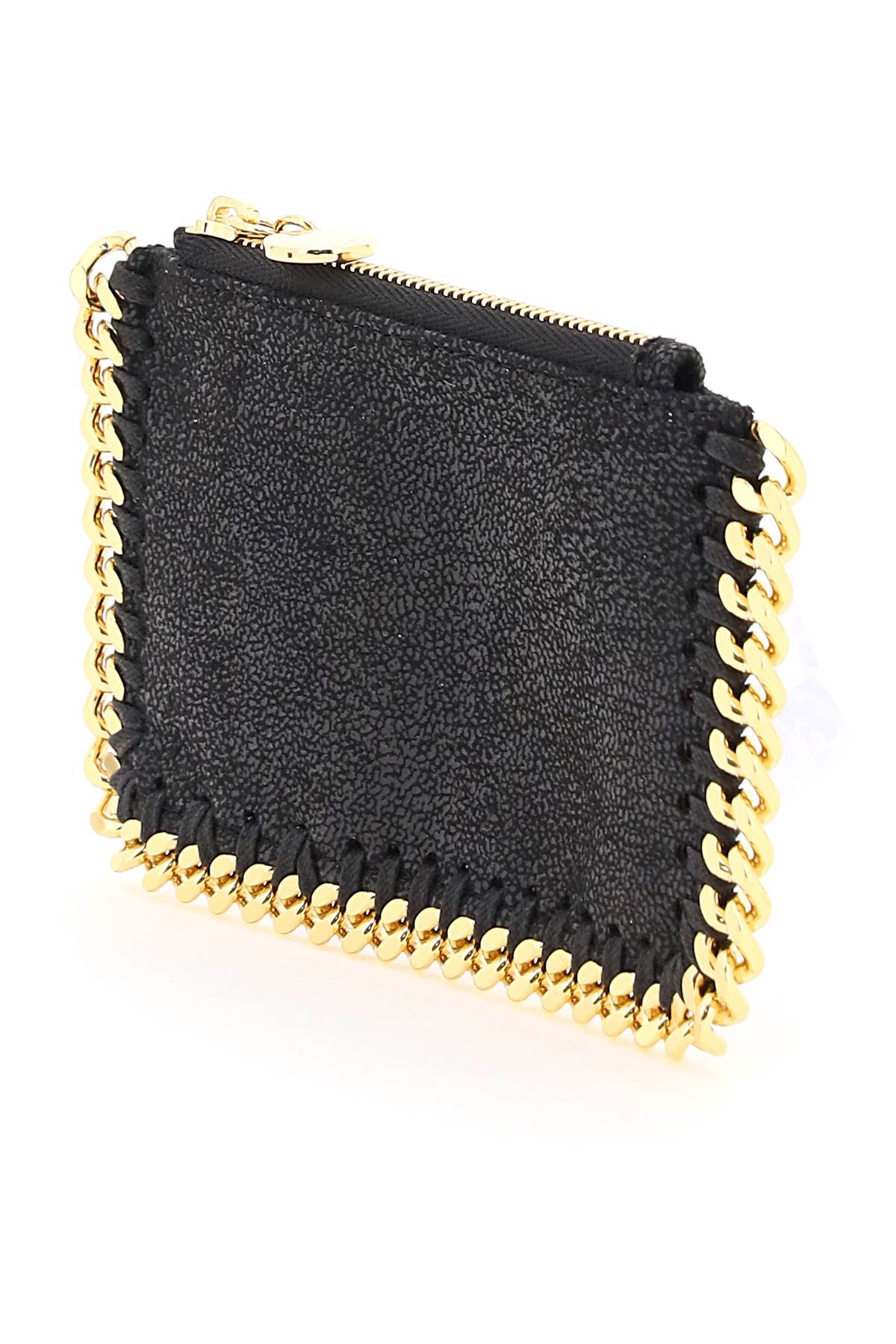 Shop Stella Mccartney Falabella Cardholder Pouch In Nero