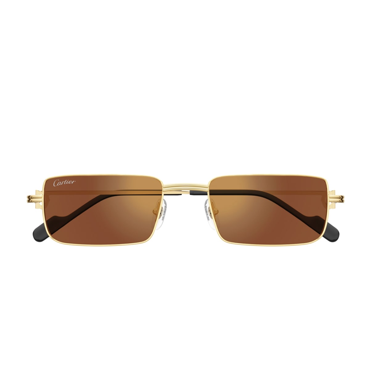 Shop Cartier Ct0501s Premie Re De  006 Gold Red Sunglasses In Oro