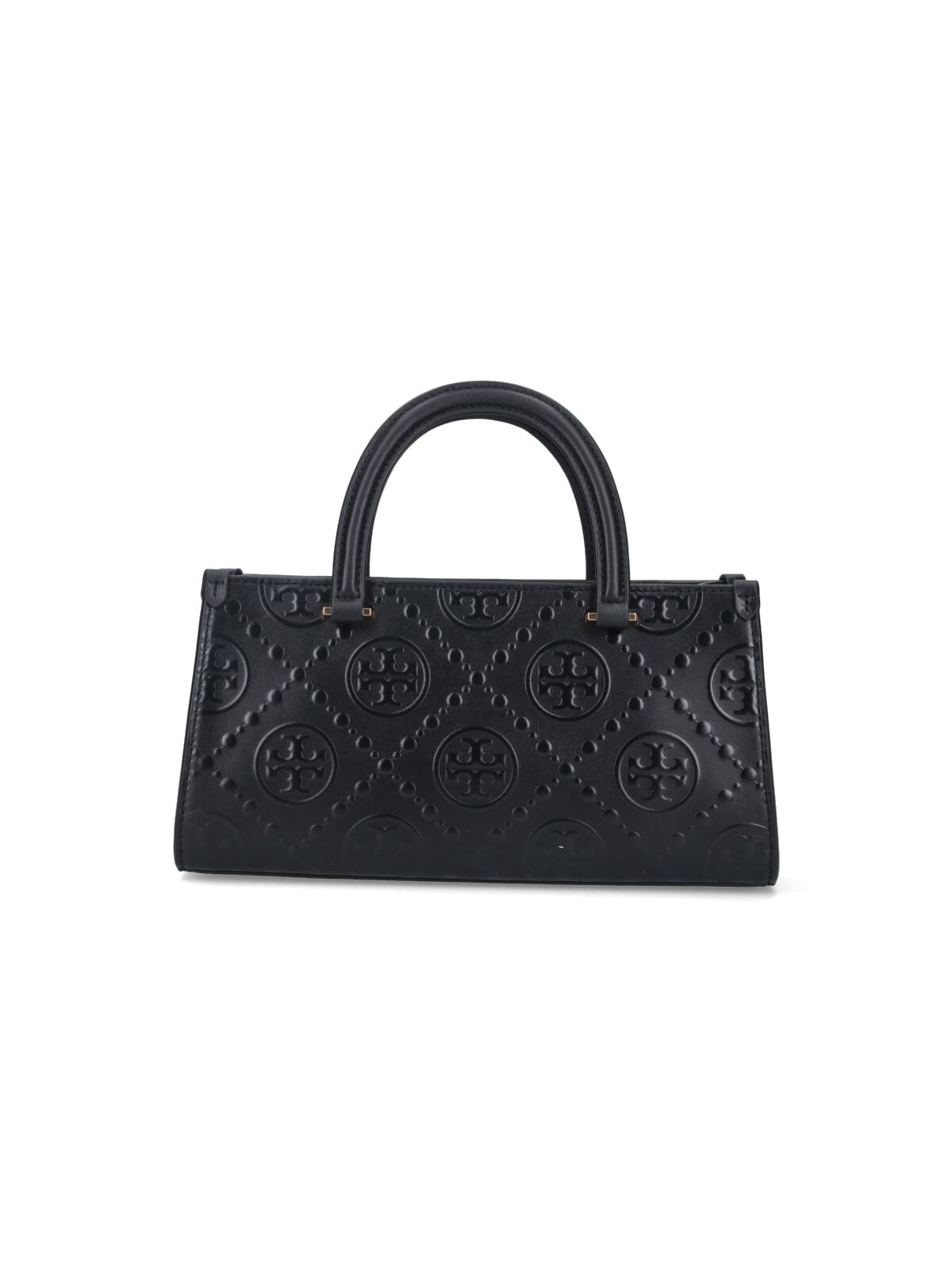 Tory Burch T Monogram Rectangular Tote Bag In Black