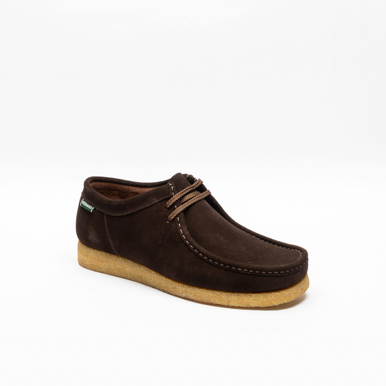 Brown Gum Suede Derby Shoe