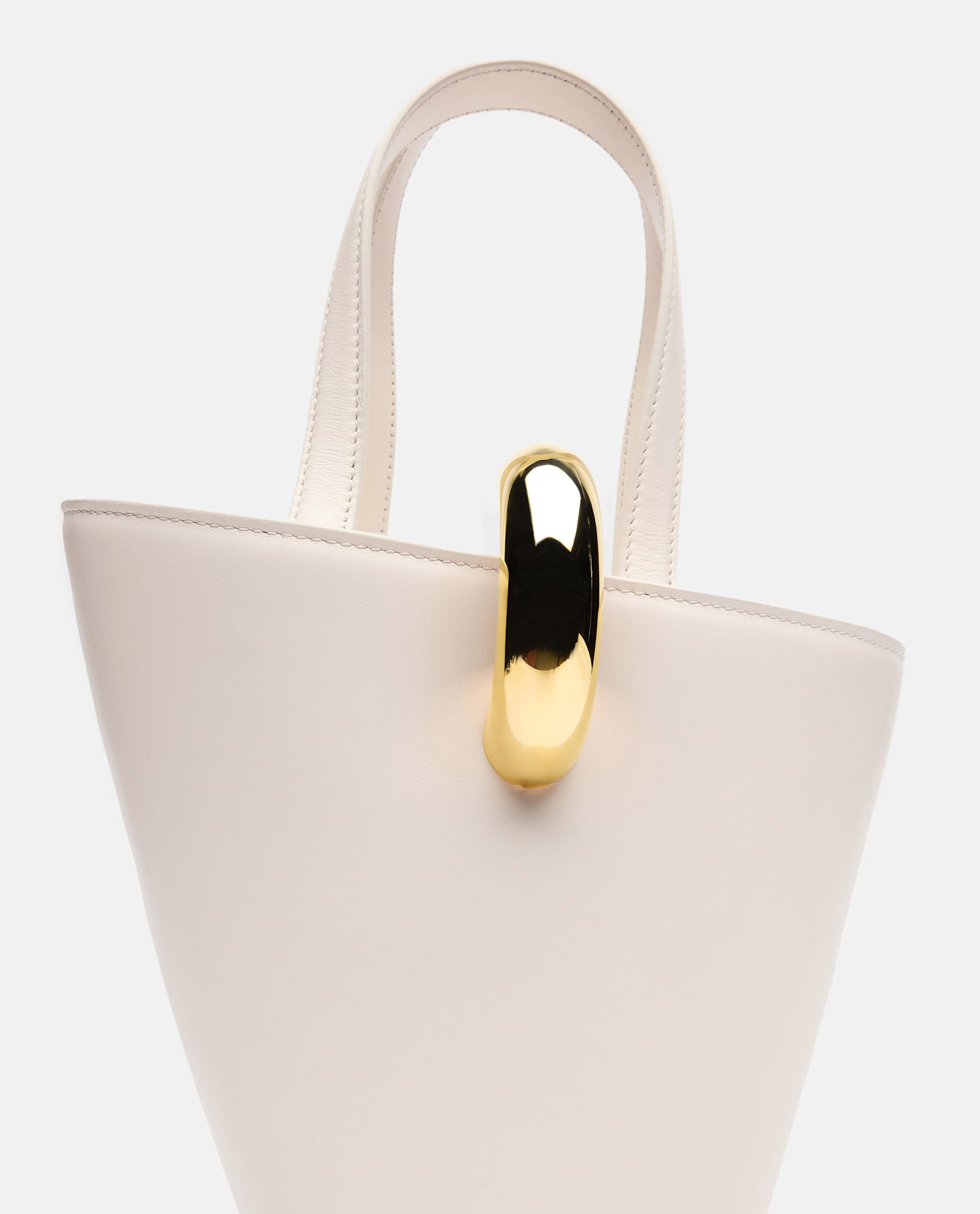 Shop Jacquemus Le Petit Bambola Tote Bag In White