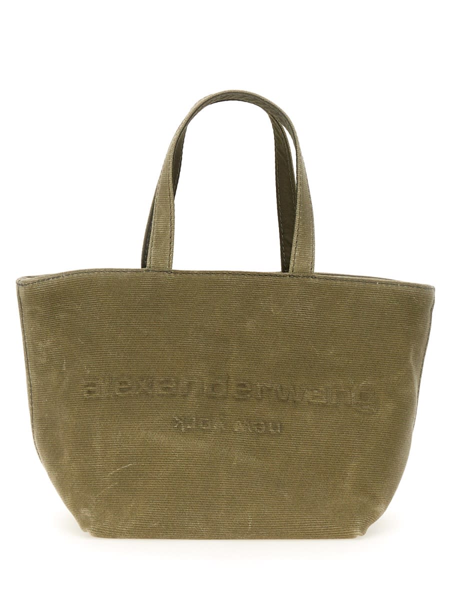 Shop Alexander Wang Small Punch Tote Bag In Beige