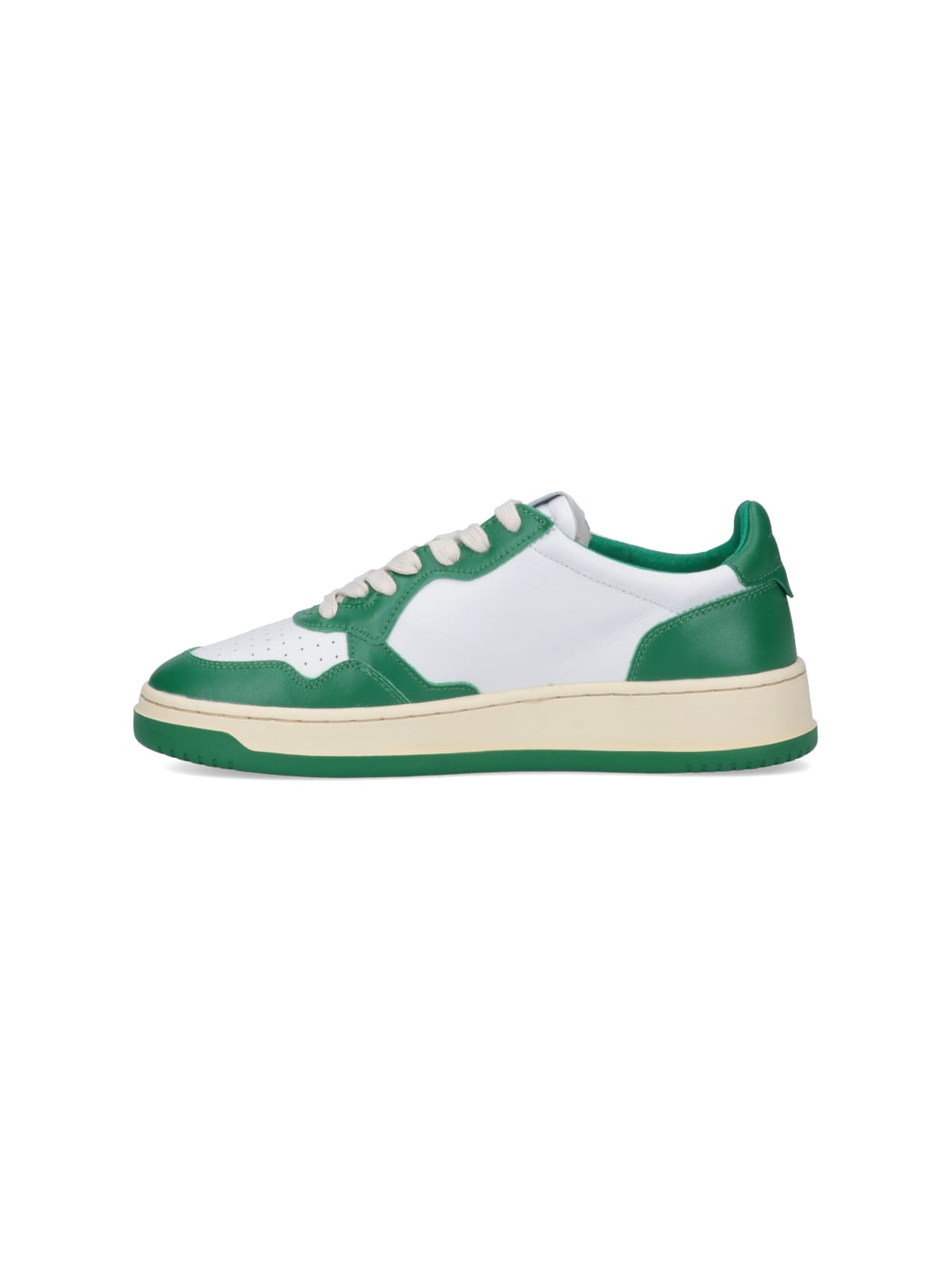 Shop Autry Medalist Low Sneakers In Green