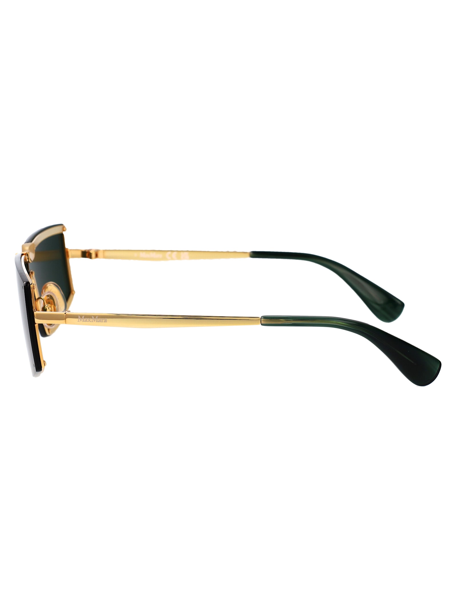 Shop Max Mara Mm0118/s Sunglasses In Green