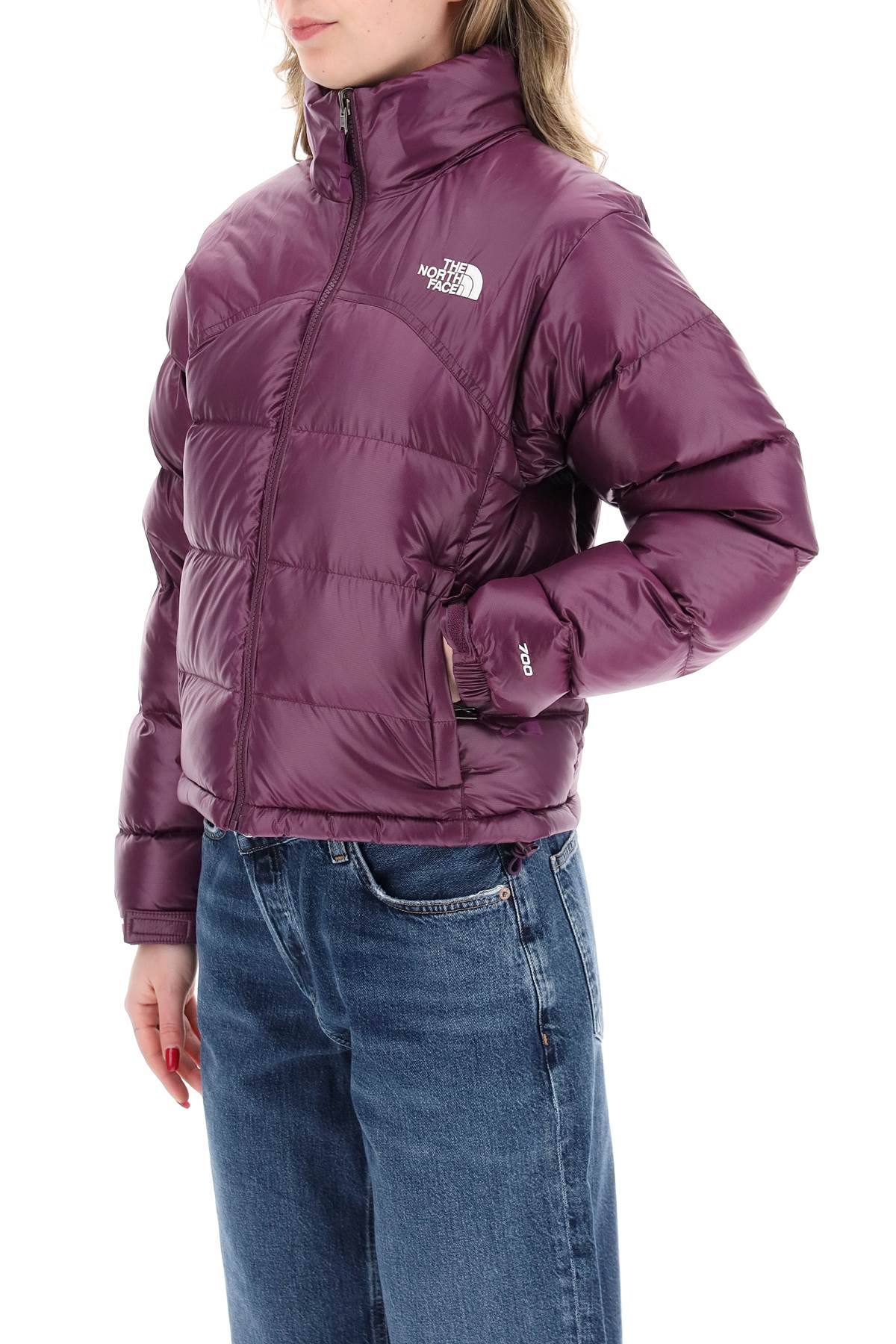 Shop The North Face 2000 Retro Nuptse Down Jacket In Black Currant Purple (purple)