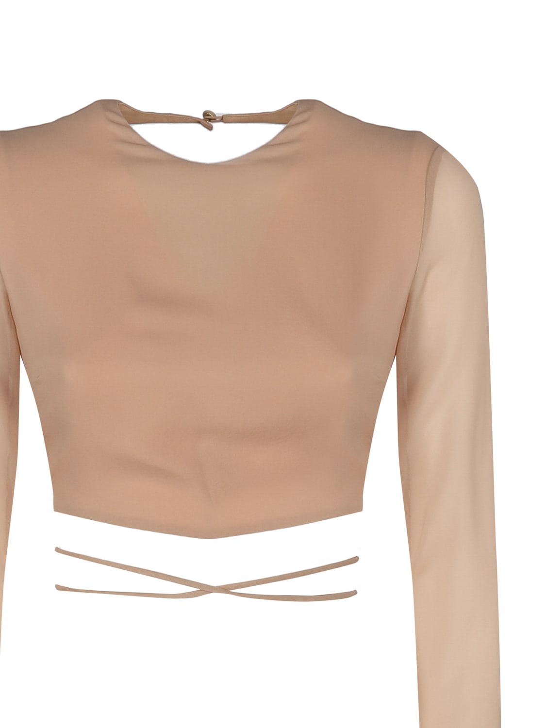 Shop The Andamane Open Back Top In Beige