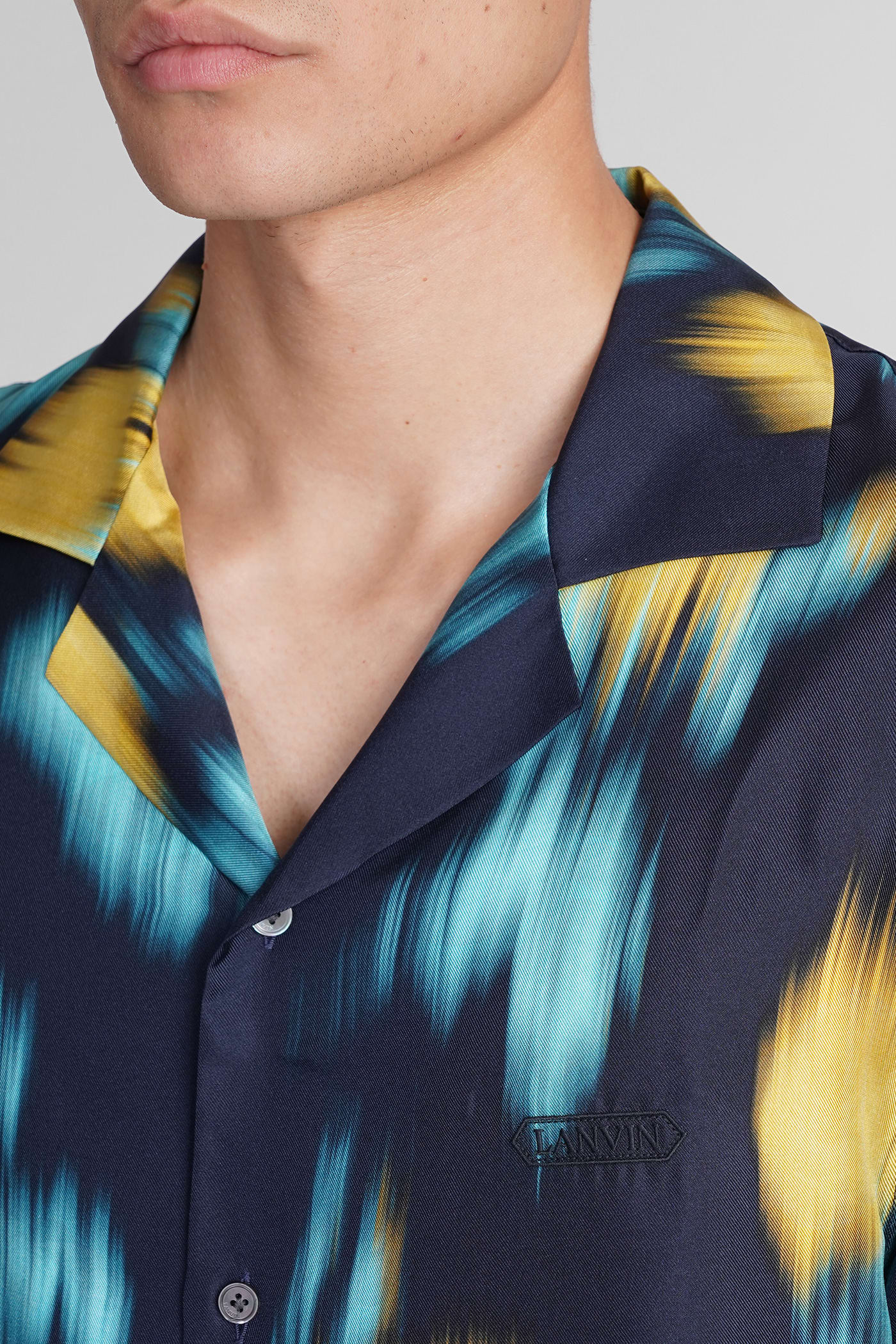 Shop Lanvin Shirt In Multicolor Silk