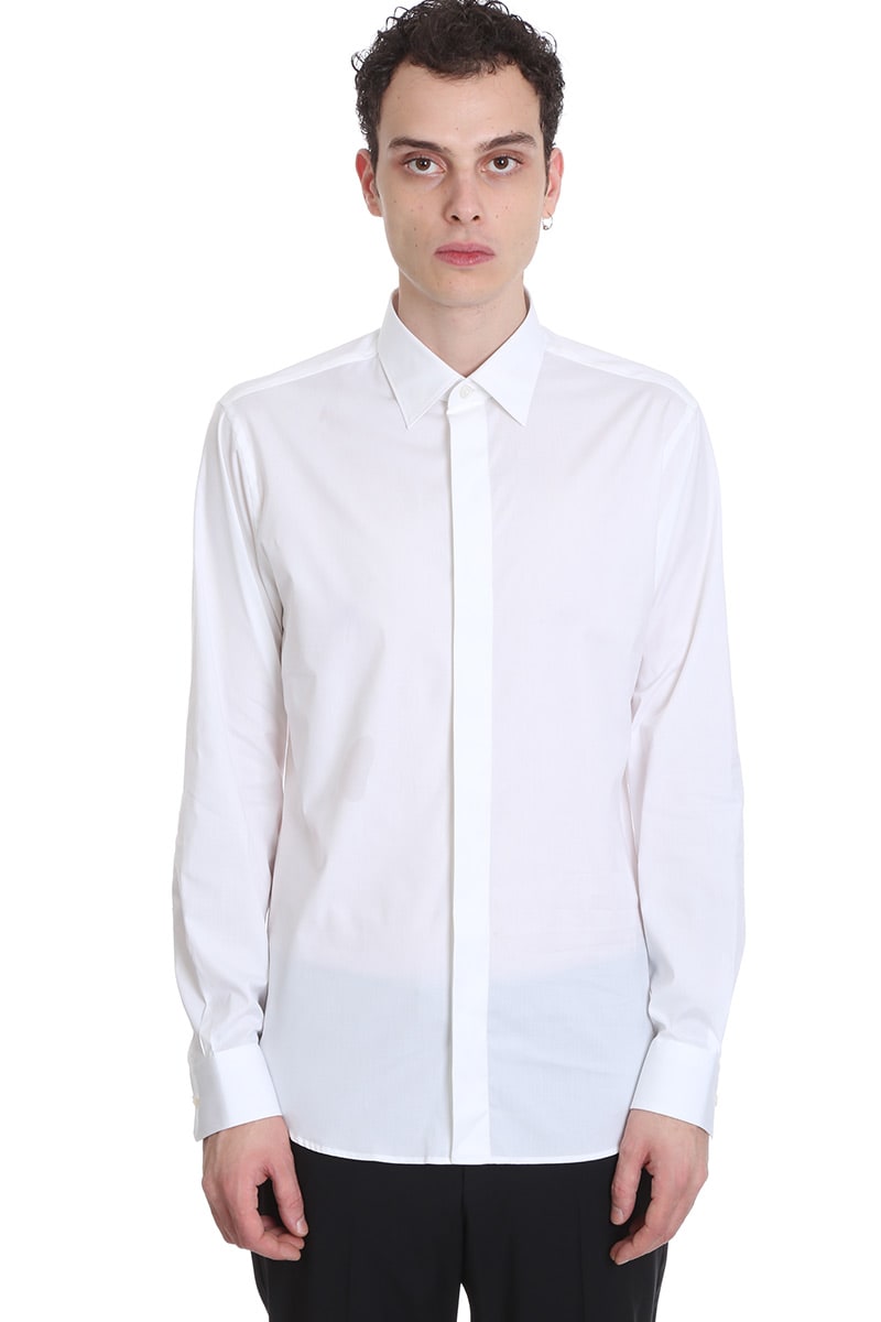 Z ZEGNA SHIRT IN WHITE COTTON,11522990