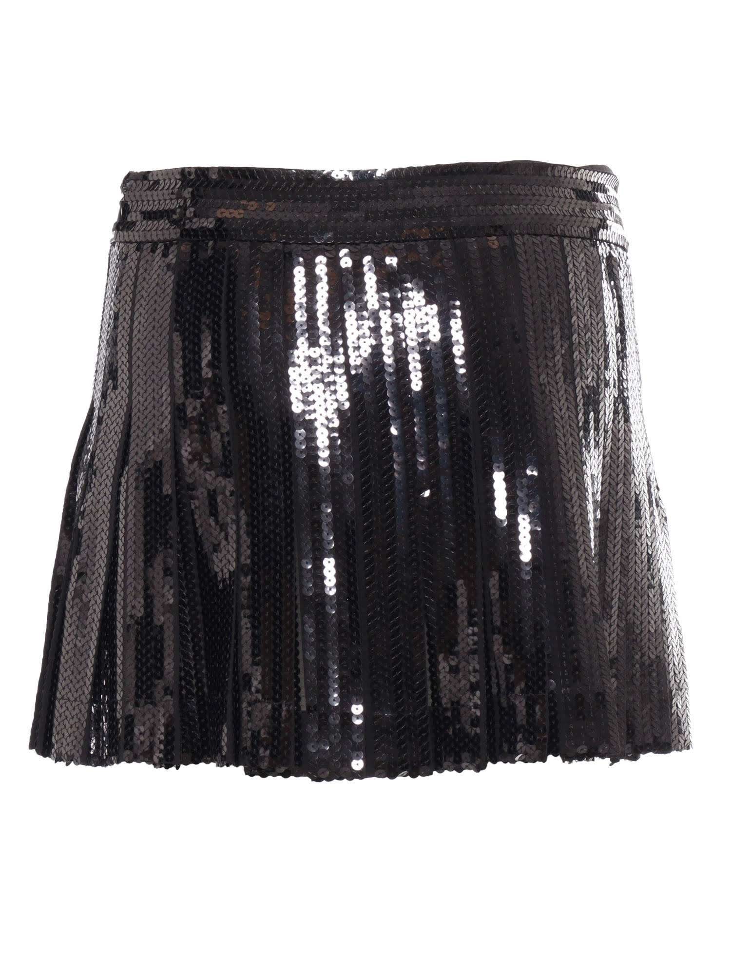 Shop P.a.r.o.s.h Mini Skirt In Black