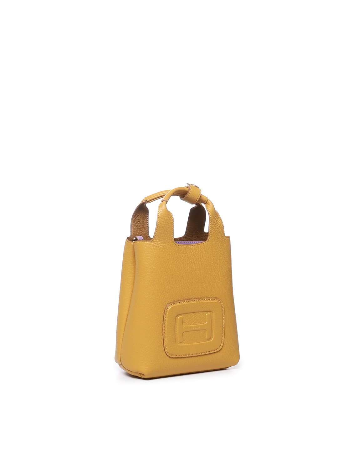 Shop Hogan Shopping Mini  H-bag In Yellow