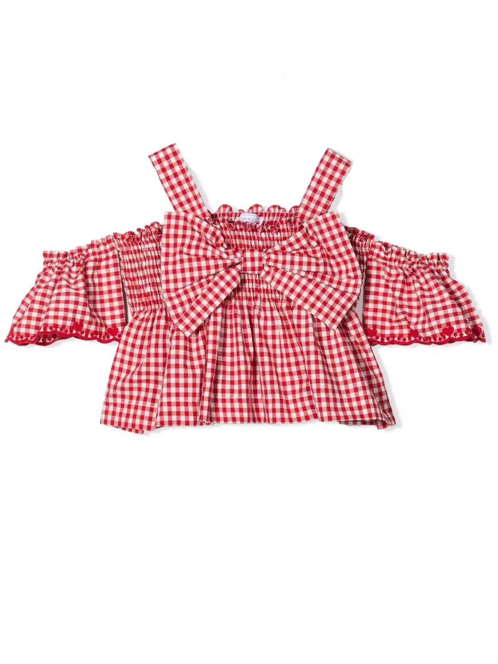 Monnalisa Red Cotton Shirt