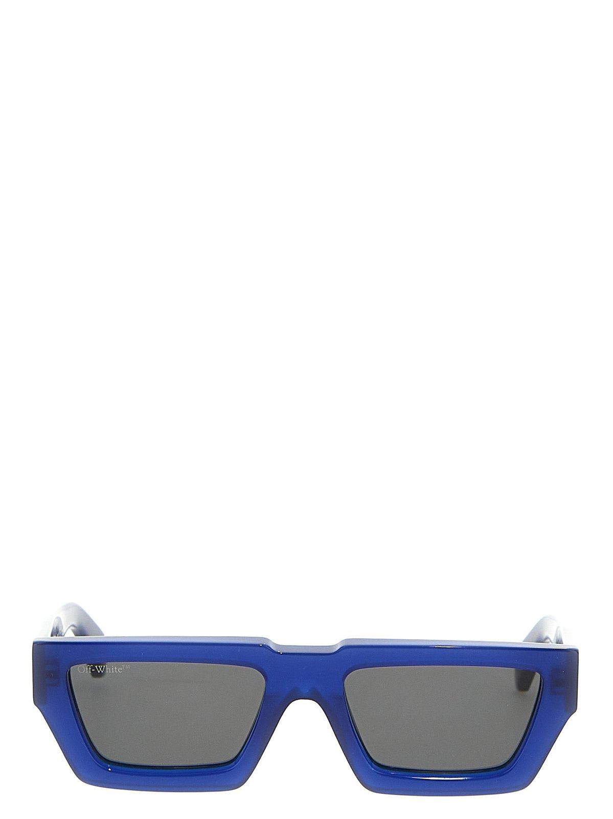 Off White Blue Sunglasses