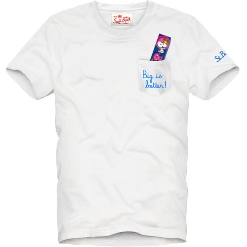 MC2 Saint Barth T-shirt Con Taschino Stampa Big Bubble Austin00593b