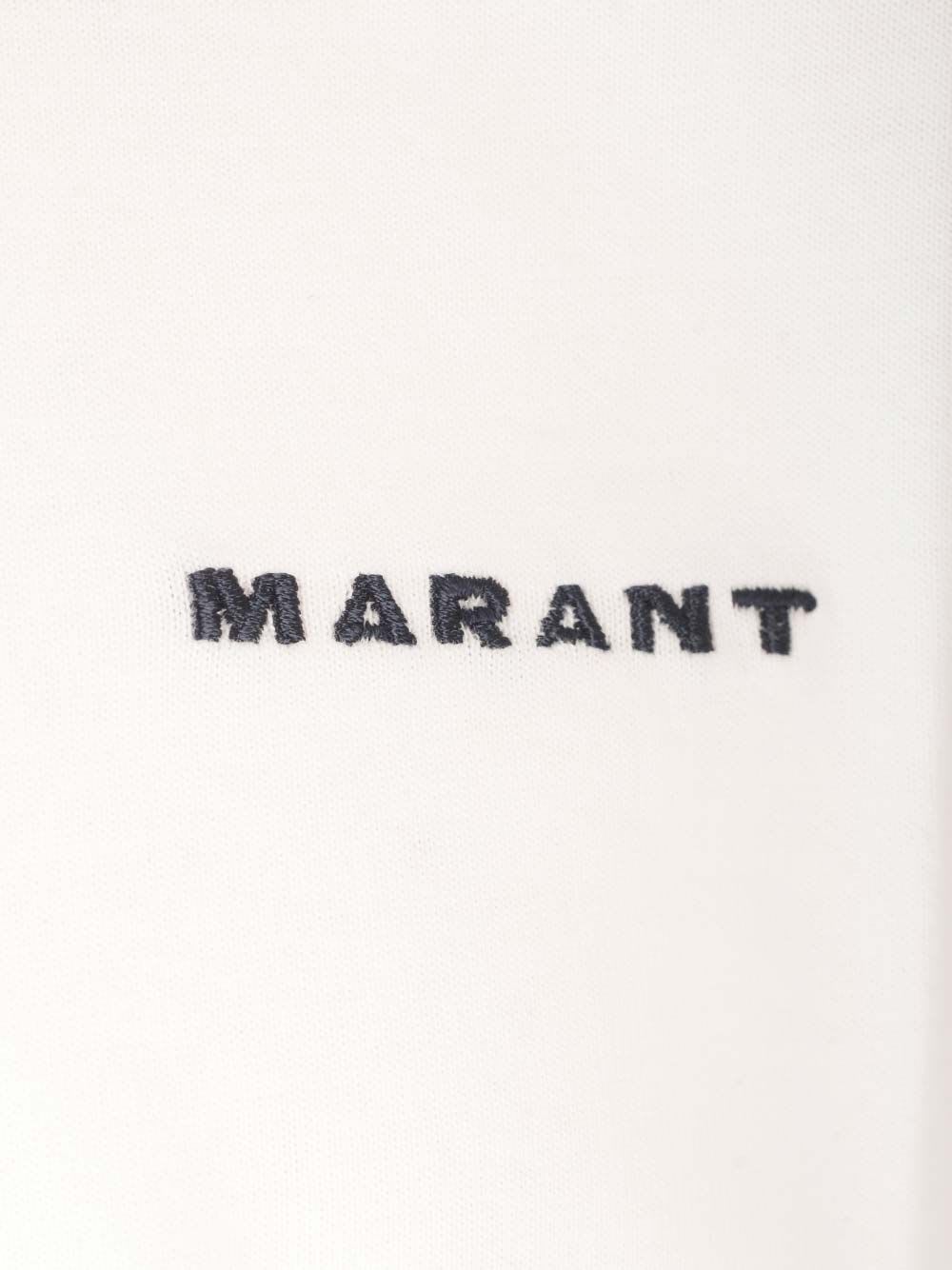 Isabel Marant Round Neckline Jersey T-shirt Shirt In White
