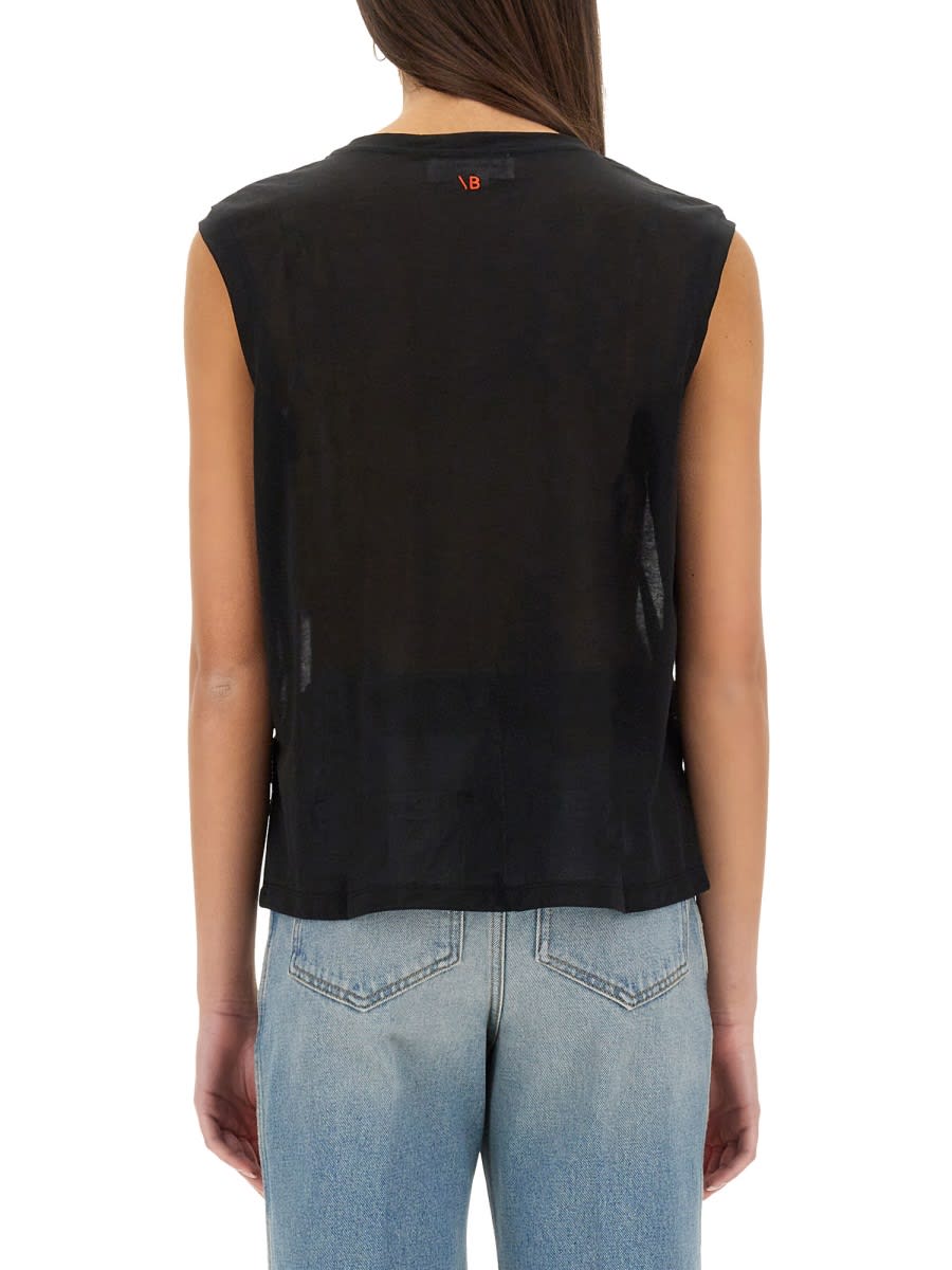 Shop Victoria Beckham Cotton Tops. In Black