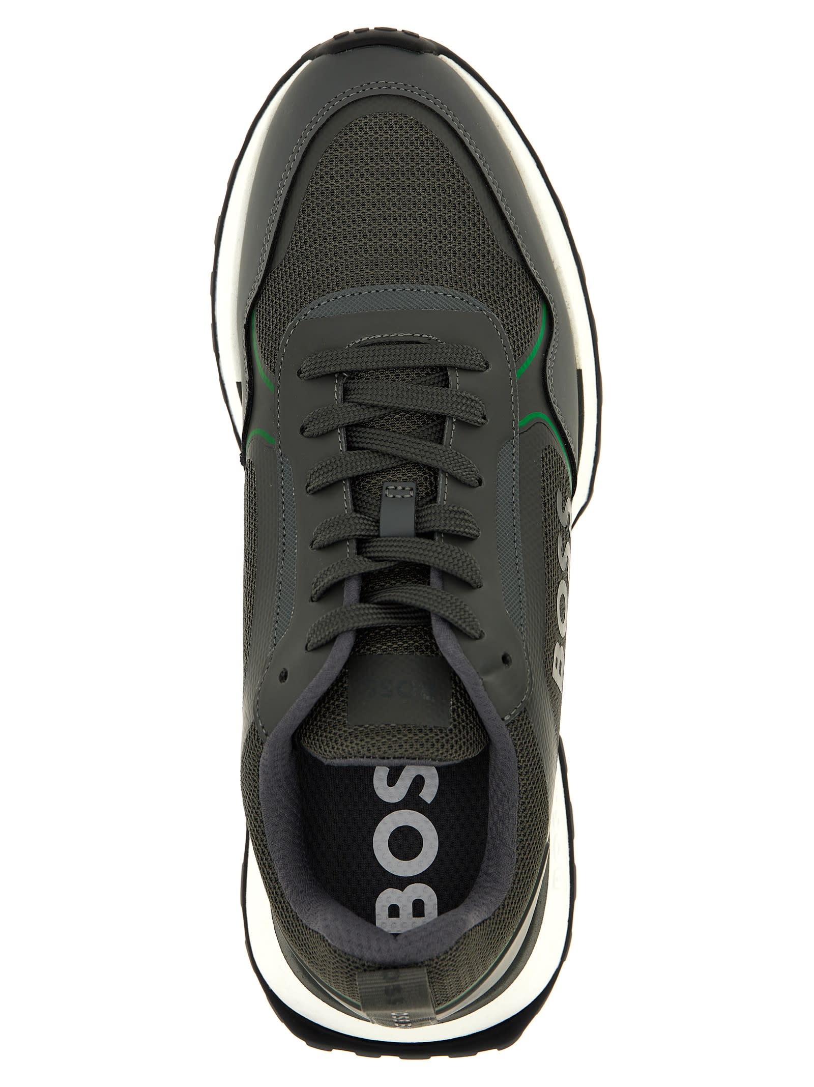 Shop Hugo Boss Jonah Sneakers In Gray