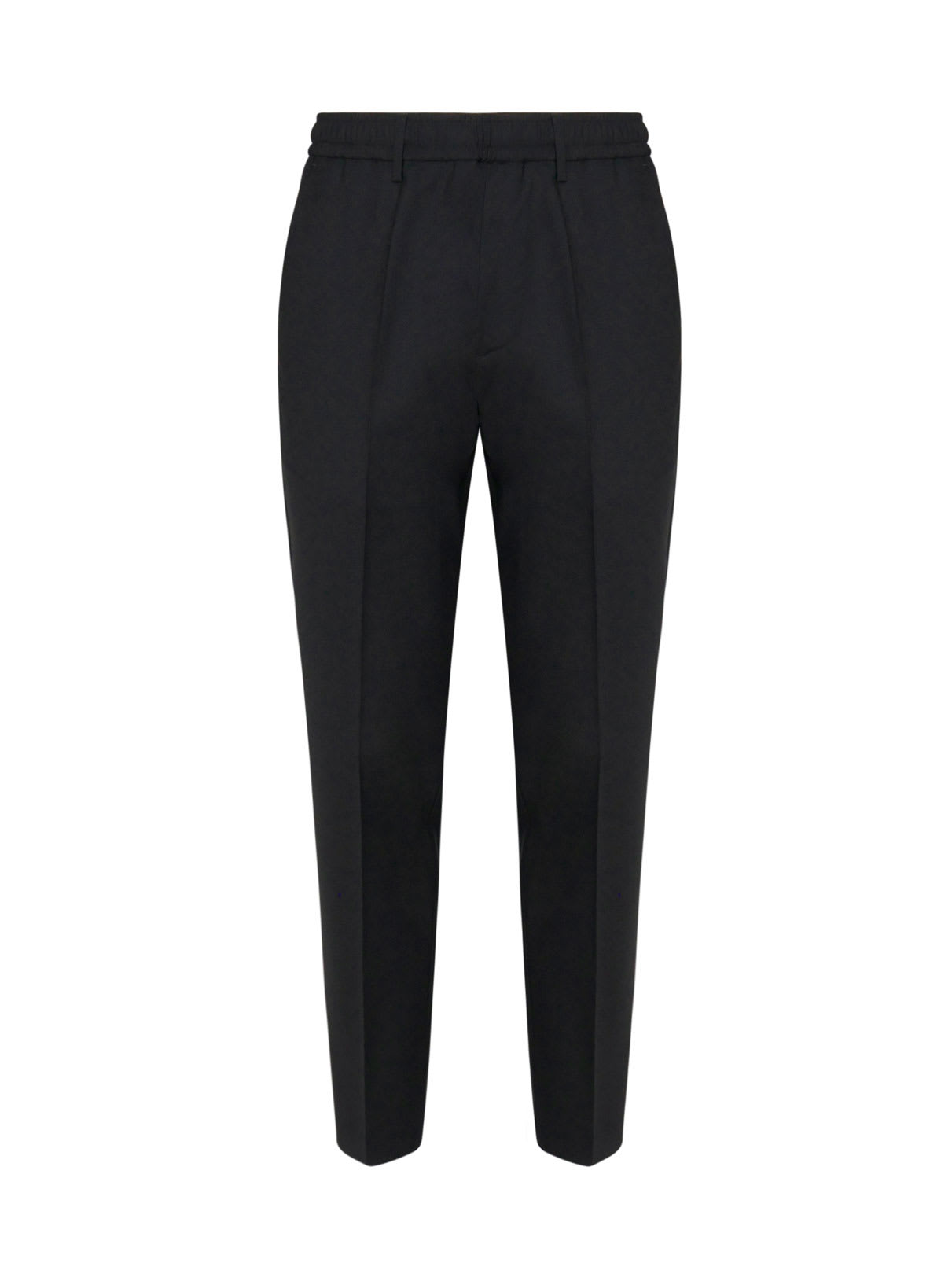 Liu •jo Blended Virgin Wool Pants In Black