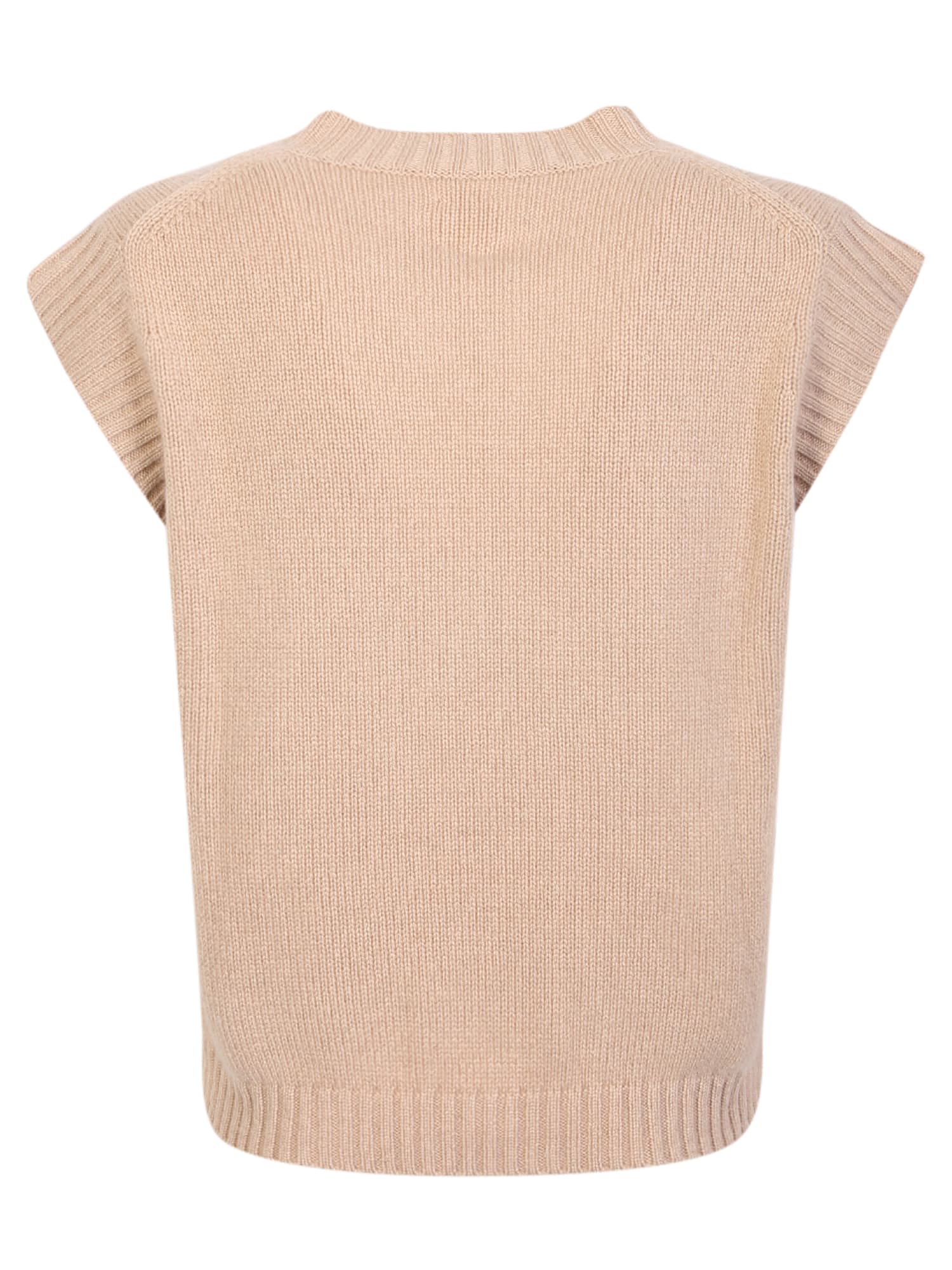 Shop Jardin Des Orangers Cashmere Vest In Beige Camel