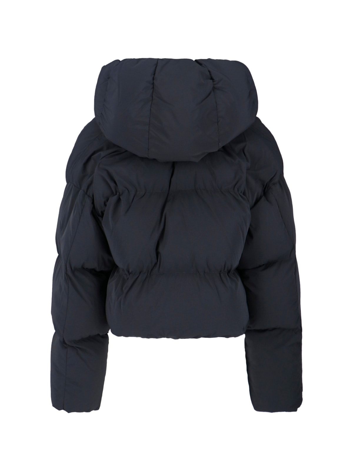 Diesel Cropped Down Jacket In Blue