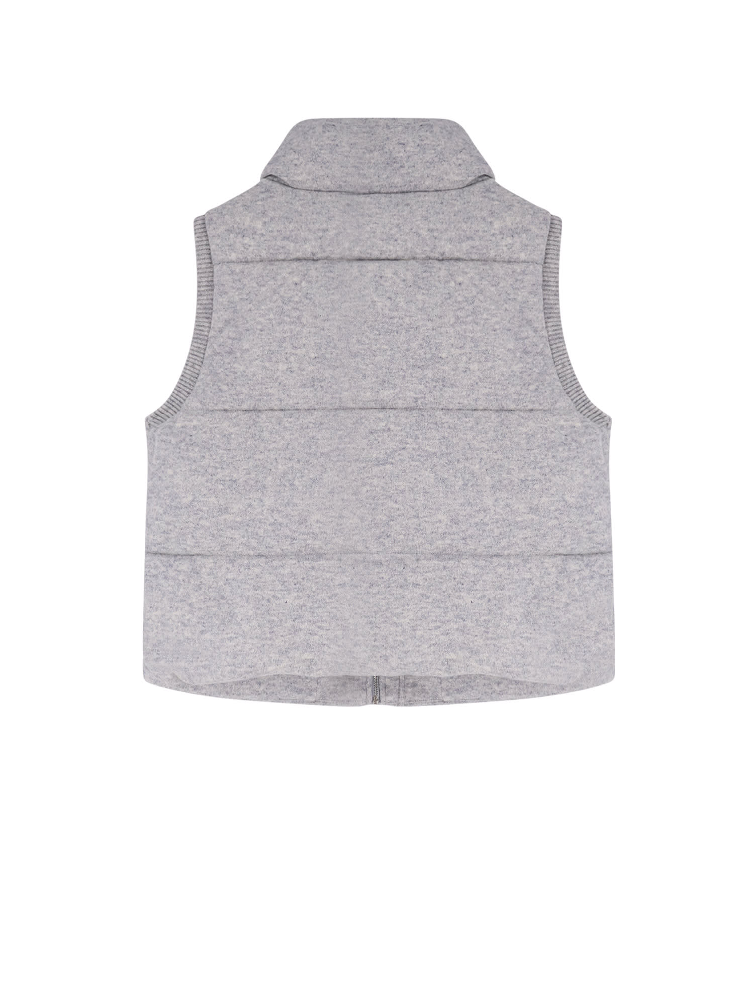 Hugo Boss Focrina Virgin Wool And Cashmere Sleeveless Jacket In Multi