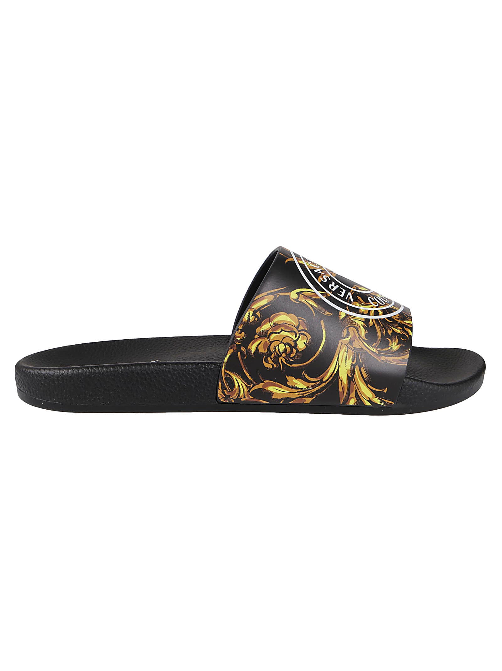 Versace Jeans Couture Printed Coated Garland Slides