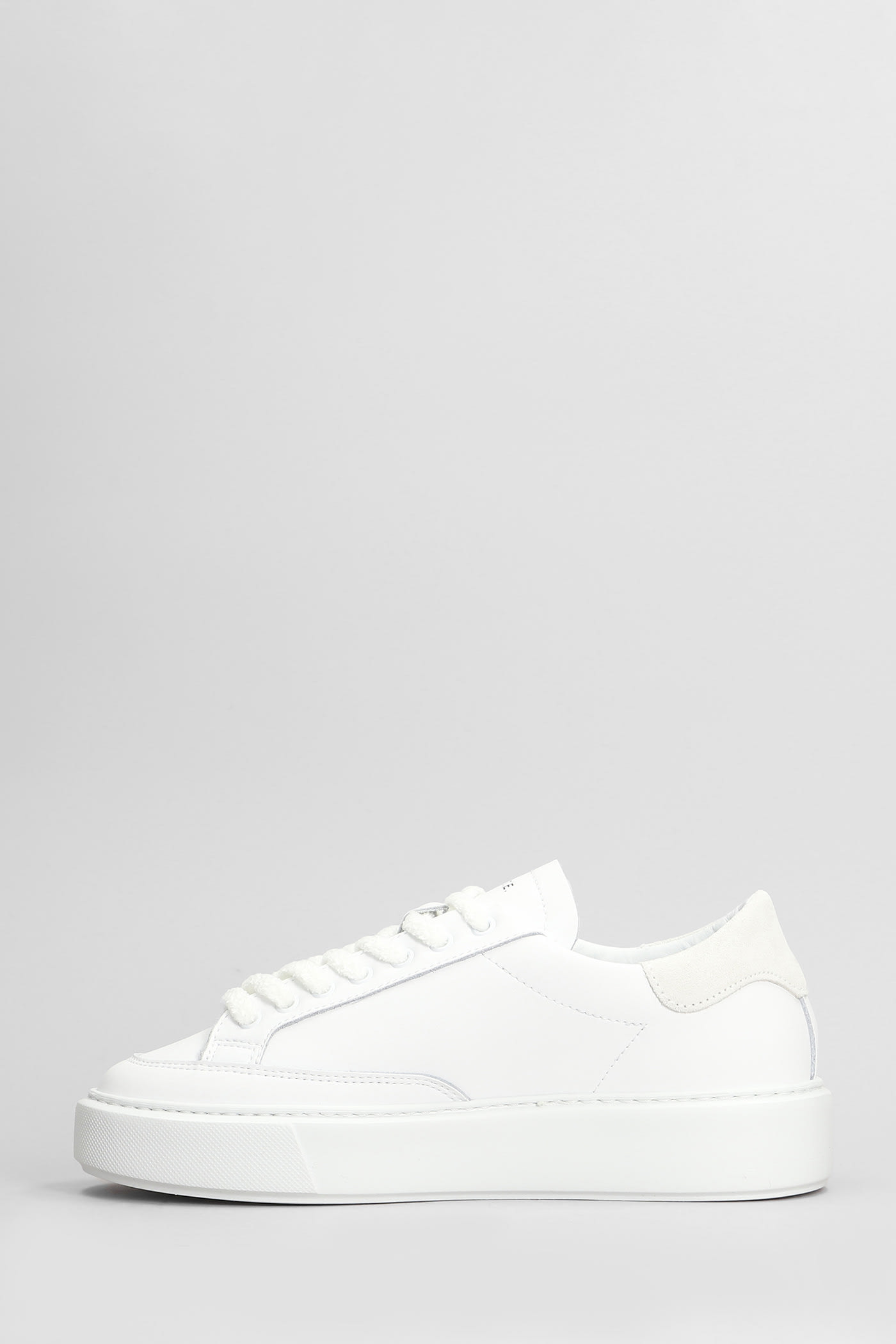 Shop Date Sfera Stripe Sneakers In White Leather