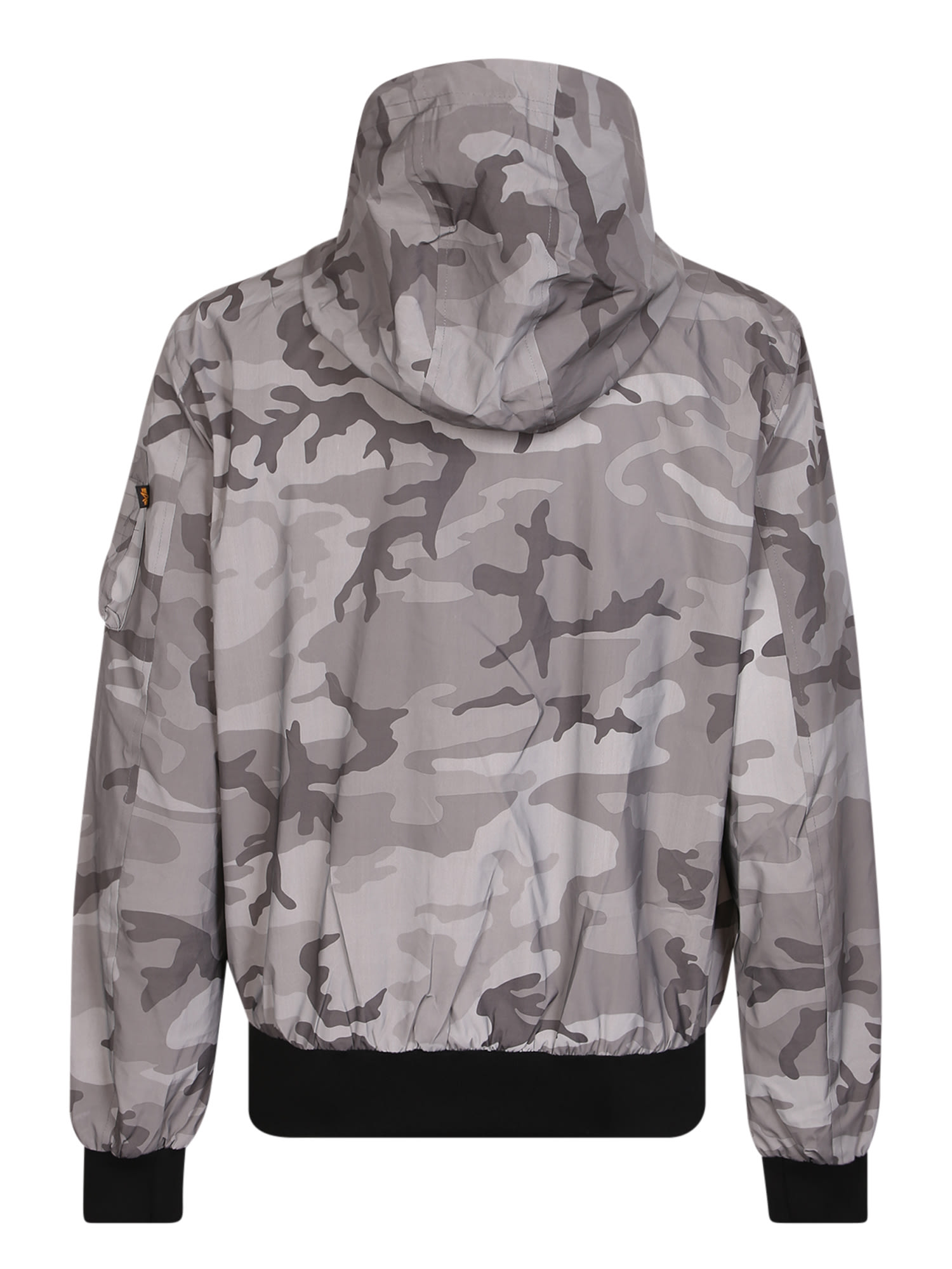 Shop Alpha Industries Camouflage Print Jackets In Black