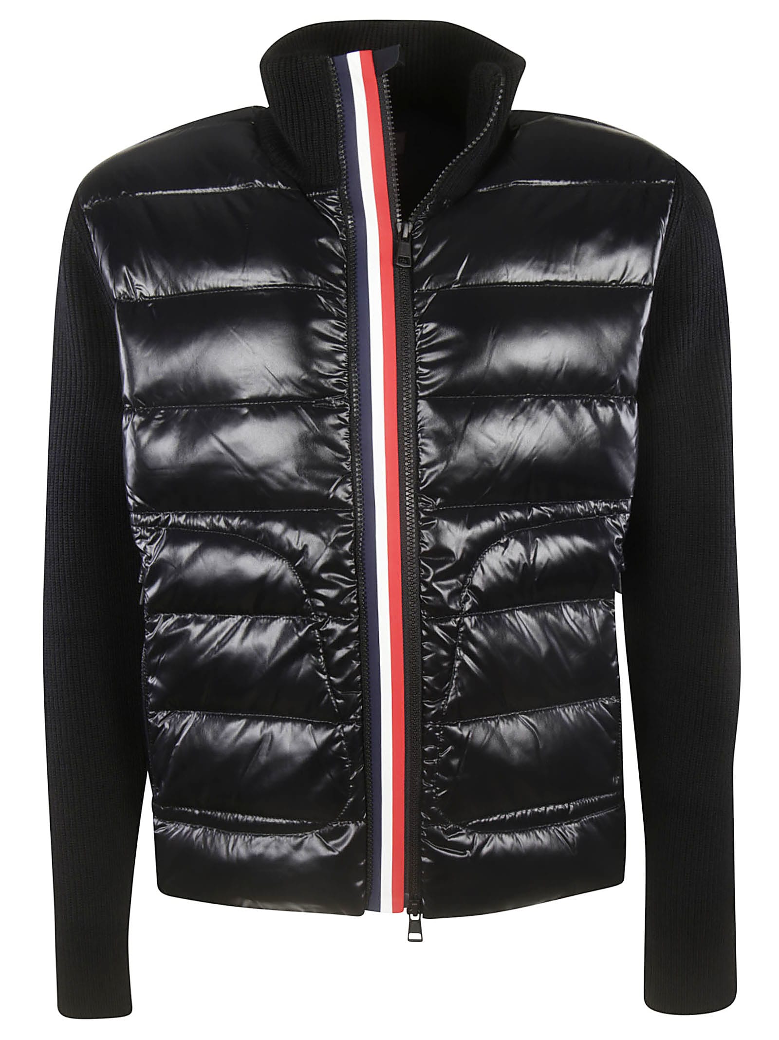 moncler padded front cardigan