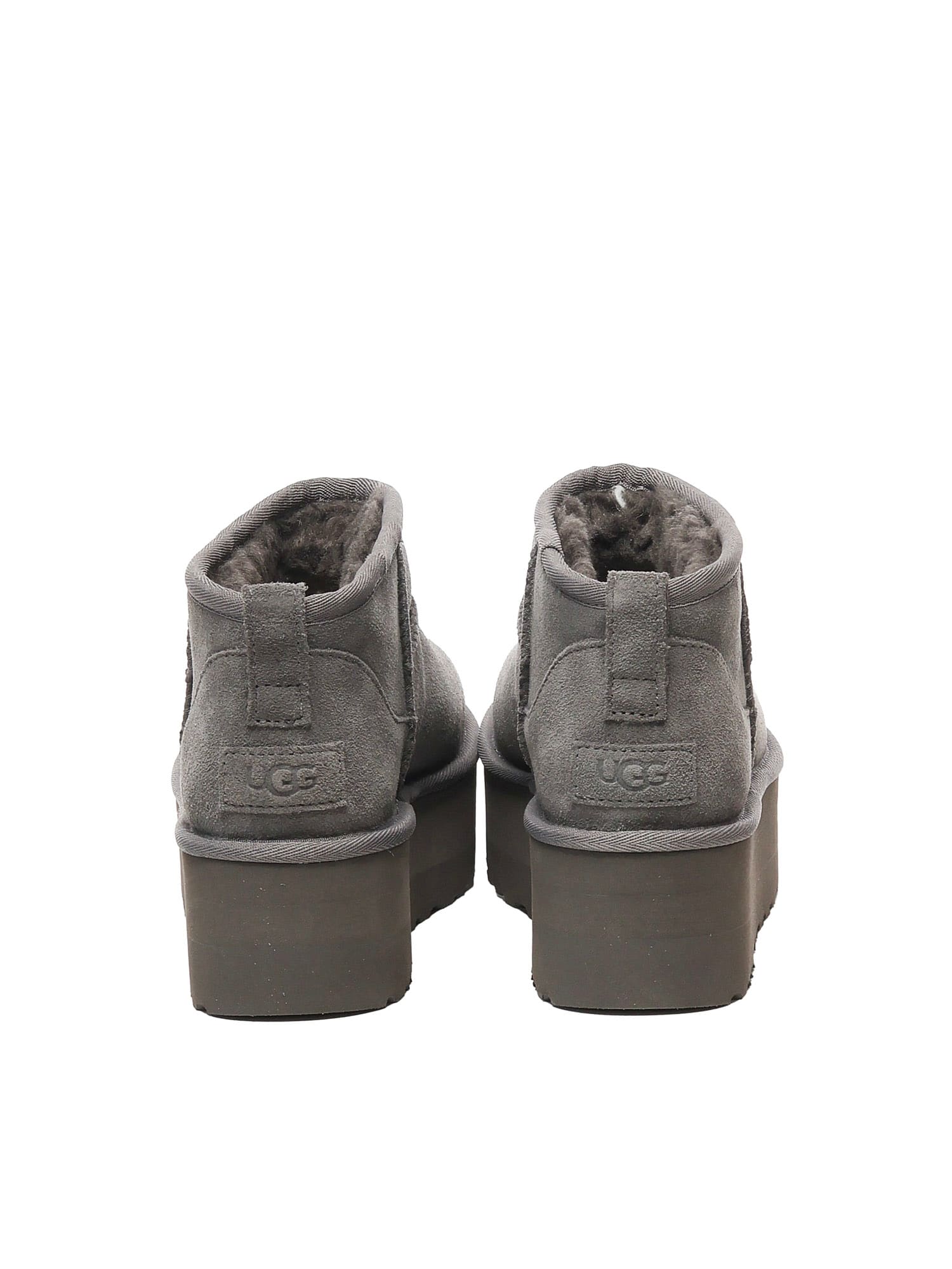 Ugg Classic Ultra Mini Platform Boots In Gray