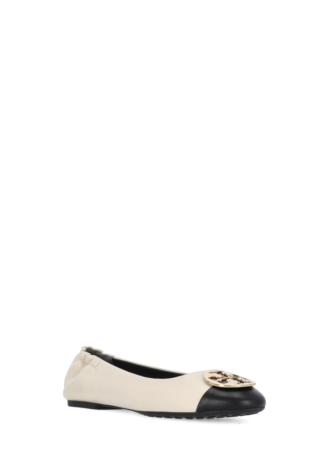 Shop Tory Burch Claire Ballerinas In Ivory