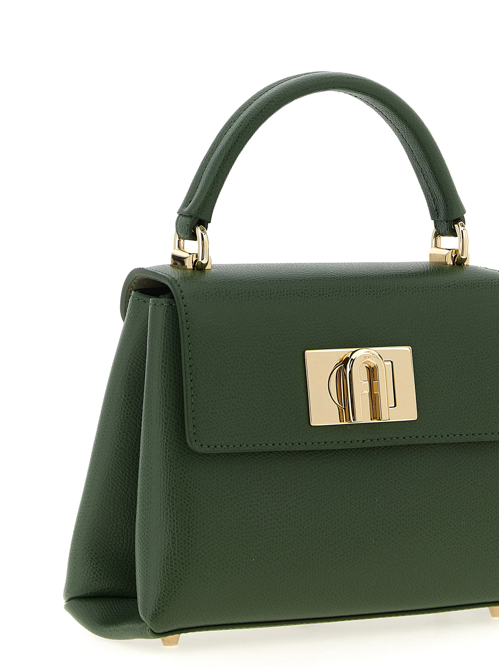 Furla 1927 Mini Handbag Detachable Strap In Green