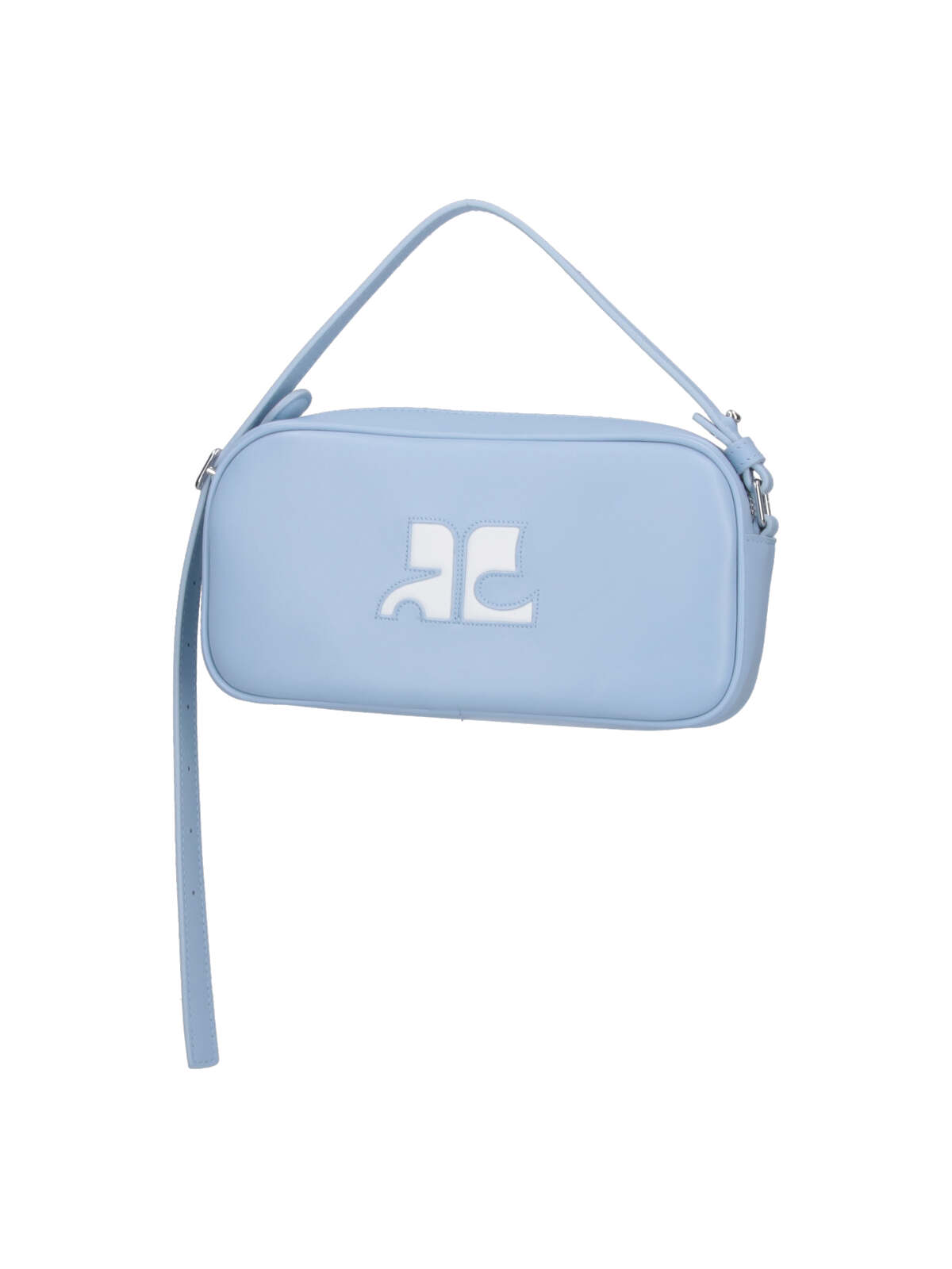 Shop Courrèges Reedition Baguette Shoulder Bag In Light Blue