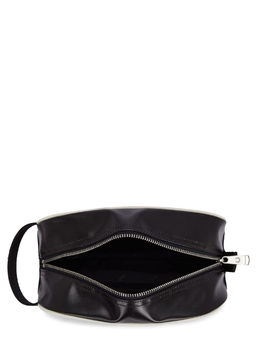 Fred Perry Coated Polyester Wash Bag Navy In Black