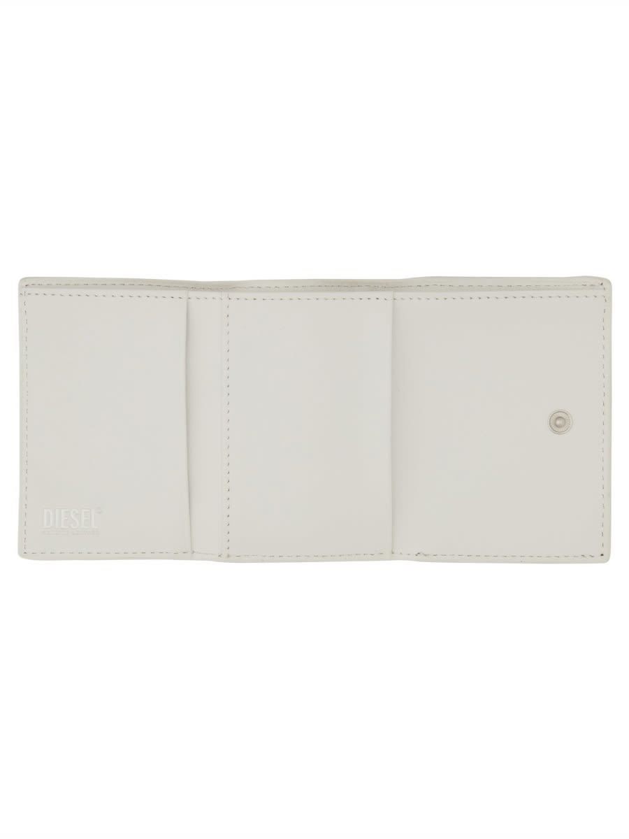 Shop Diesel Wallet With Logo In White