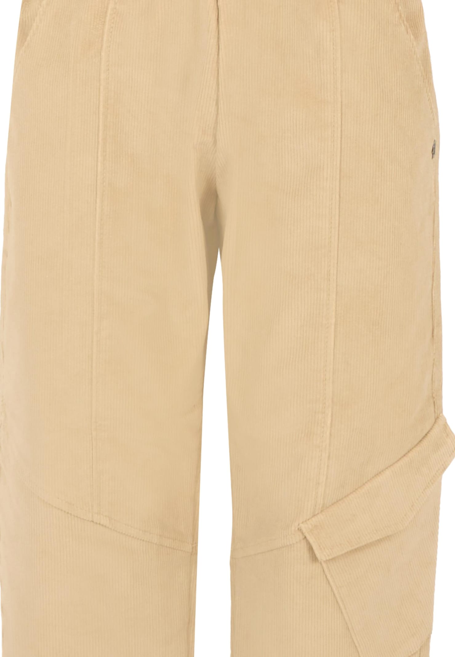 Dondup Cargo-pocket Corduroy Trousers In Neutral