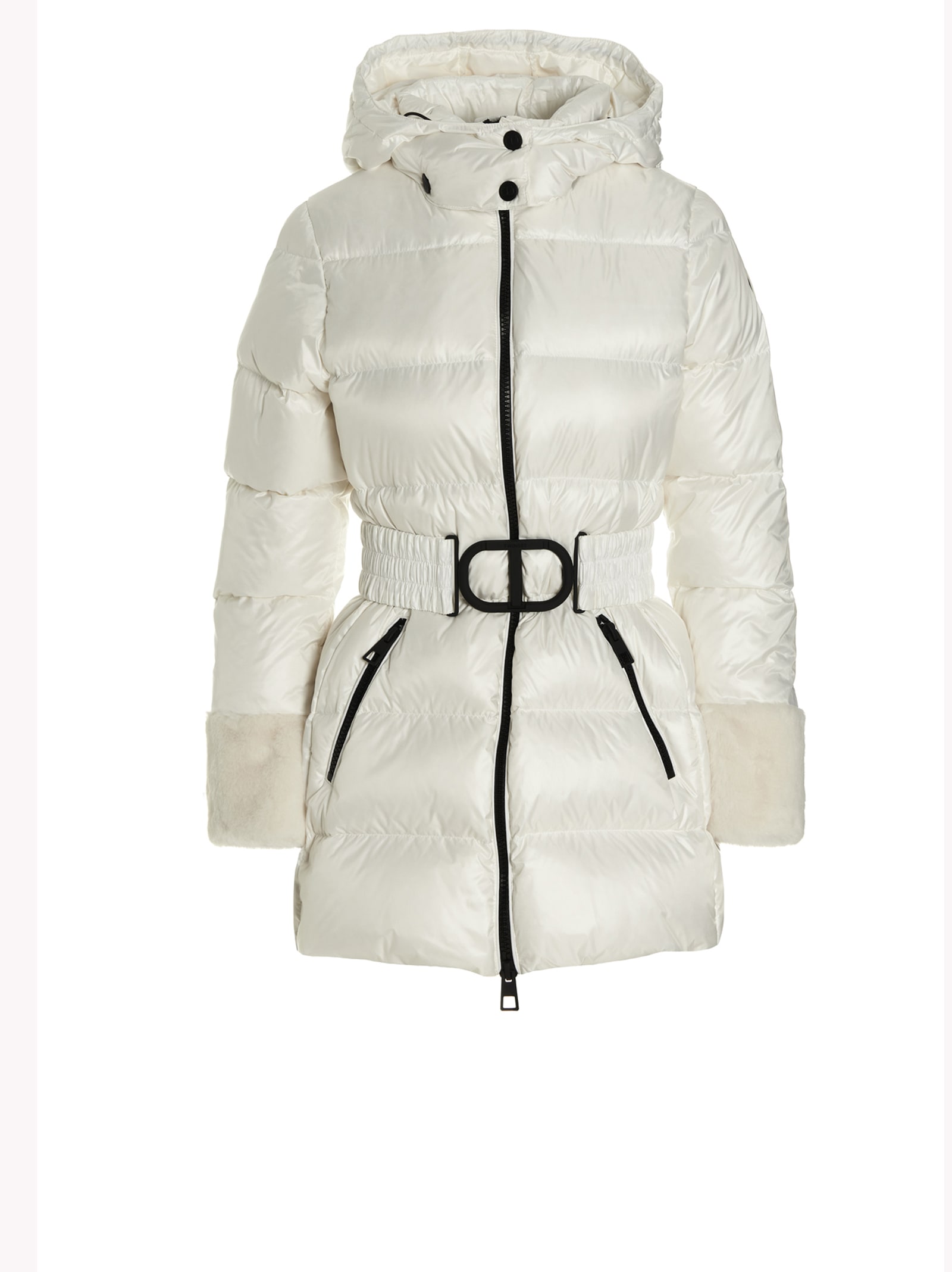 TwinSet Hooded Belted Puffer Jacket
