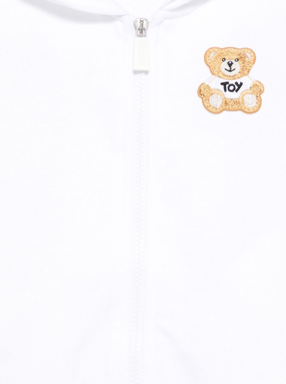 Moschino Hooded Sweatshirt Addition In White
