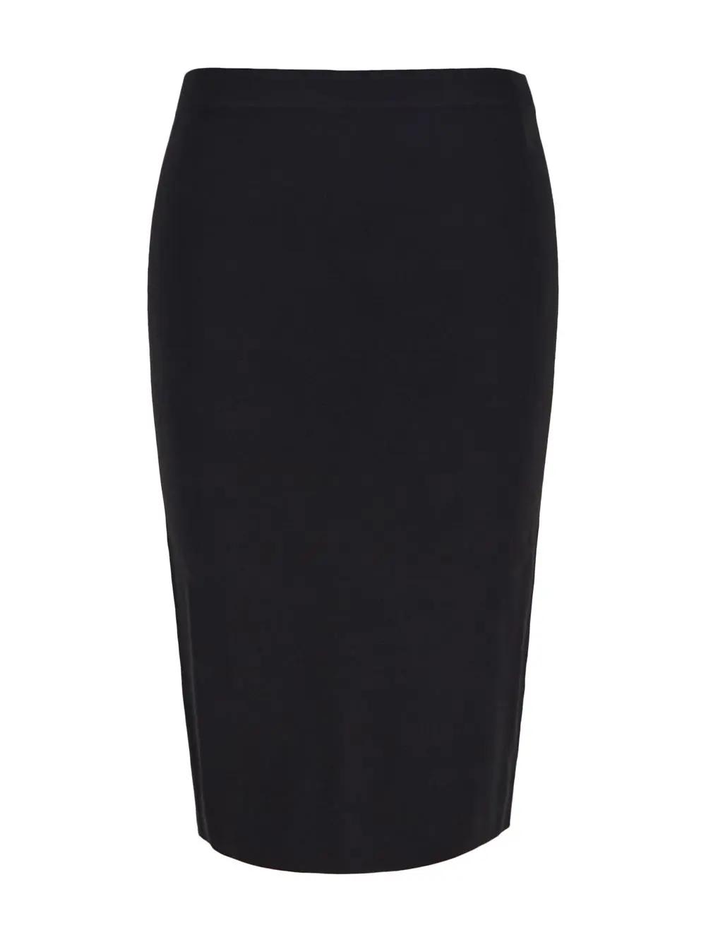 Shop Saint Laurent Mid Skirt In Black